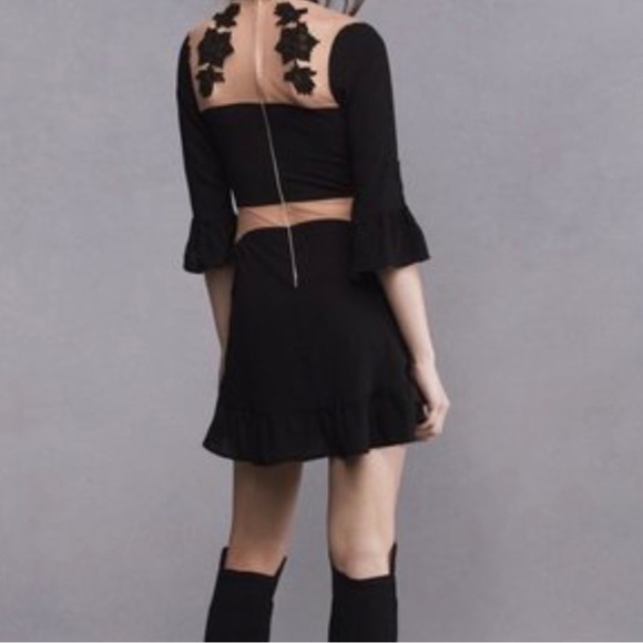For Love and Lemons Lilou Appliqué Dress L - Picture 2 of 6